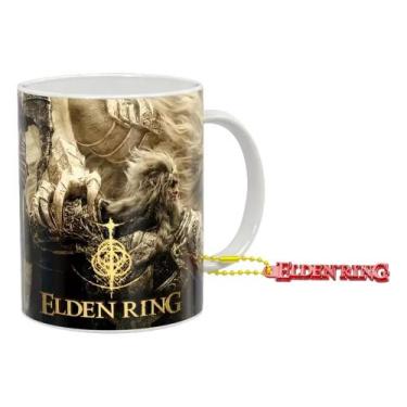 Imagem de Caneca de Porcelana 325ml Elden Ring  EDR1. Acompanha chaveiro de resi