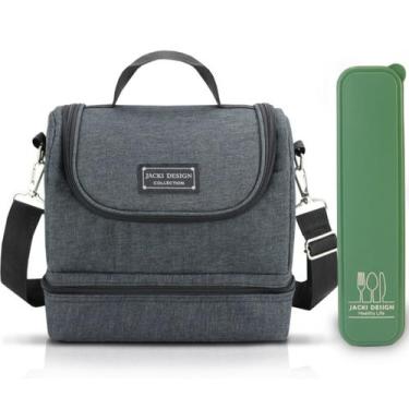 Imagem de Bolsa Térmica Lancheira Necessaire Concept Marmita Lanches Bebidas 2 C