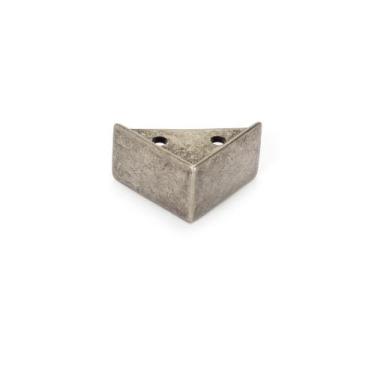 Imagem de Kit 4 Pezinho Quadrado Metal Decoração Caixas Bandejas Mdf Espelho Vid