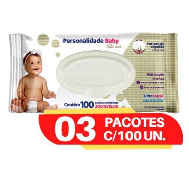 Imagem de Toalhinhas umedecidas personalidade 3 pacotes com 100 unidades - Eurof
