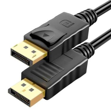 Imagem de Cabo DisplayPort 1.2 4K 144Hz Adaptador DP Blindado 1,8m 3D - Chroma T
