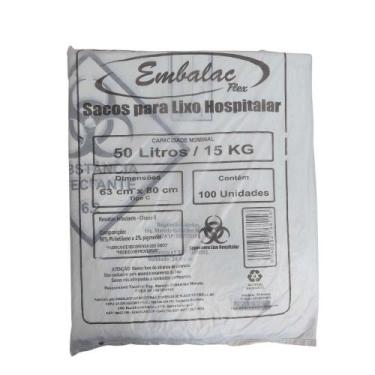 Imagem de Saco para Lixo Infectante 50 litros Embalac com 100 unidades