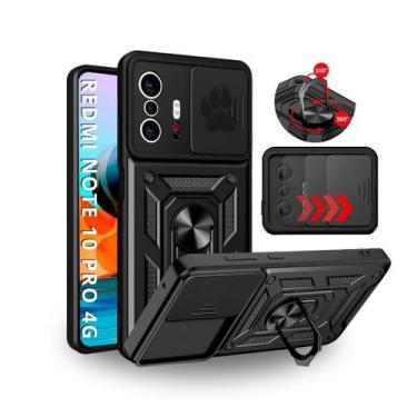 Imagem de Capa Capinha Armor Anti Choque Ring P/ Redmi Note 10 Pro 4g - Champion