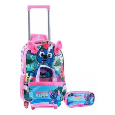 Imagem de Kit Mochila Rodinha Infantil Escolar Menina Coala 3 Peças - Yepp