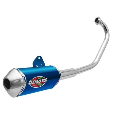 Imagem de Escapamento Escape Gemoto Racing 3 Trioval Suzuki Yes 125 2004 - 2013 