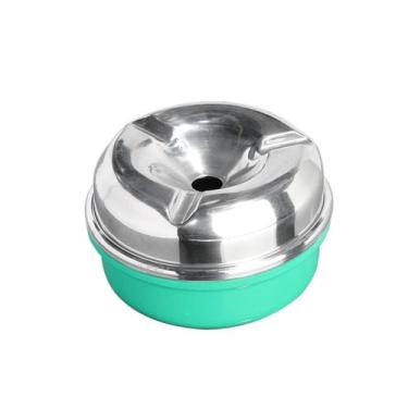 Imagem de Cinzeiro Pequeno Redondo Com Tampa Alumínio Cores Sortidas - Maryland 