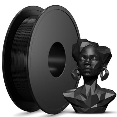 Imagem de EndlessFilament Filamento PLA preto 250 g (0,55 lbs) Filamento de impressora 3D - Filamento de impressão 3D de 1,75 mm - Serve na maioria das impressoras 3D FDM - Filamanet durável de 1,75 mm com