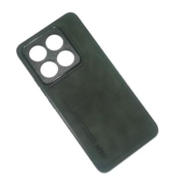 Imagem de Kepuch Silklike Capa para Xiaomi 14T Pro - Case Placa de Metal Embutida para Xiaomi 14T Pro - Preto