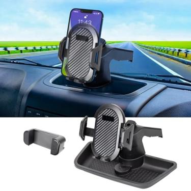 Imagem de Neepiar Suporte de telefone compatível com 2011-2018 Jeep Wrangler JK JKU Dash Multi-Mount Phone Kit com caixa de armazenamento acessórios interiores