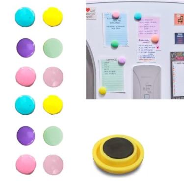Imagem de 12 Imã Decorativo Prendedor Magnético Geladeira Fotos