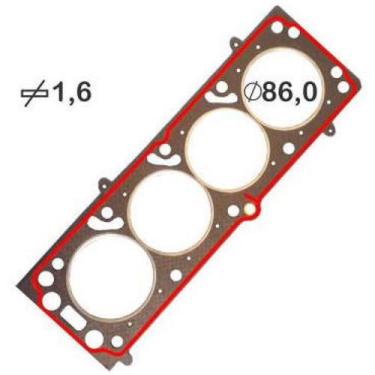 Imagem de Junta do cabeçote Chevrolet Monza 1983 a 1997 BASTOS