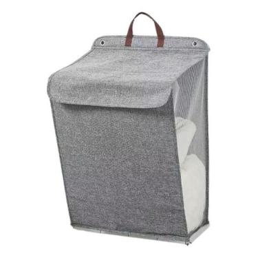 Imagem de Cesto De Roupa Suja Dobrável Para Pendurar Na Parede Cesta - Alwy