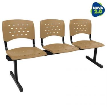 Imagem de Longarina 3 lugares WP Plus De Plástico Polipropileno LG flex Reforçad