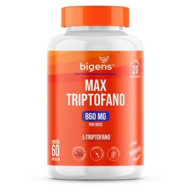 Imagem de Bigens max triptofano 860mg 60 caps 