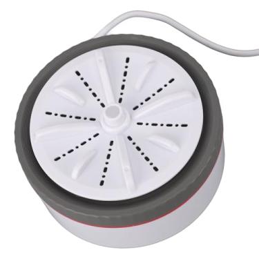 Imagem de Máquina de lavar portátil, máquina de lavar louça, multifuncional, alimentada por USB, mini lava-louças com função ajustável temporizada para toalhas, roupas de bebê, frutas, pratos (cinza)