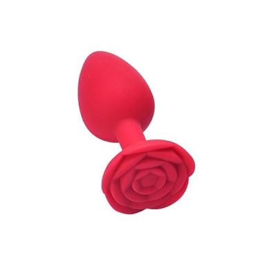 Imagem de Plug Anal em silicone - Formato de Rosa - Tamanho P - 7,0x2,5 - SI