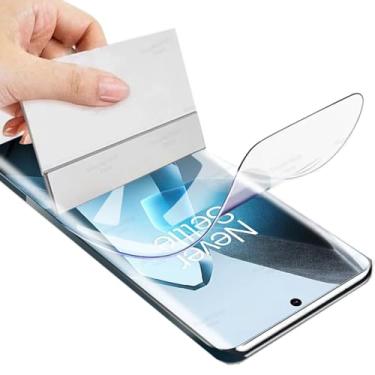 Imagem de Renwox 2 películas de hidrogel de alta sensibilidade para OnePlus 13 5G 6,8 polegadas, protetor de tela TPU macio transparente, autorreparável, ultrafino, à prova de explosão, desbloqueio de impressão