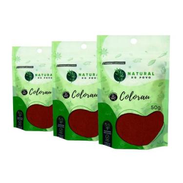Imagem de Tempero Colorau Em Pó Qualidade Premium Kit 3 Sabor Autentico 50g Pouc