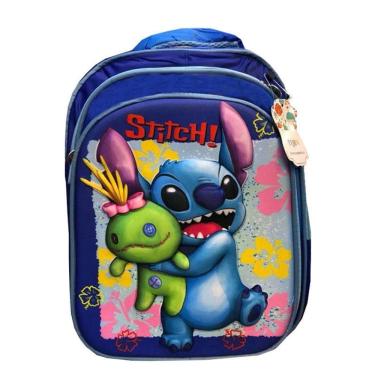 Imagem de Mochila Escolar Infantil Stitch Azul - Tend