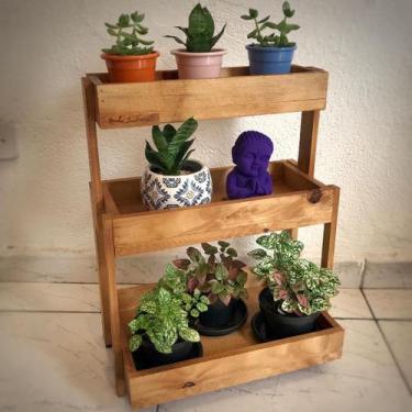 Imagem de Suporte para plantas, prateleira chão, floreira, jardineira P11 - Minh