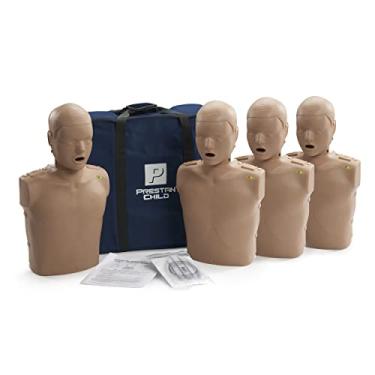 Imagem de Prestan Manequim De Rcp Infantil, Pacote Com 4 (Com Monitores), Pele Escura