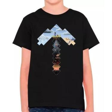 Imagem de Camisa Minecraft Jogo Filme Gamer Infantil E Masculina M29 100%  Algod