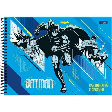 Imagem de Caderno Cartografia Capa Dura 1 Matéria 27,5x20cm Batman - Foroni