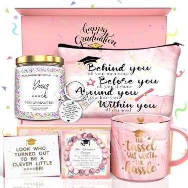 Imagem de Presentes de formatura para ela 2022, presentes de formatura, The Tassel Was Worth The Chassle-Formatura, caneca de café, conjunto de chaveiros, presente para estudantes, universitários, presente de novo emprego, presente de formatura, mulheres, presentes de parabéns