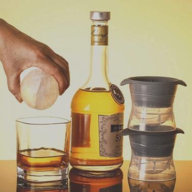 Imagem de Forma De Gelo Esfera Bola Silicone Grande Redonda Bar Whisky