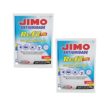 Imagem de 2 Antiumidade Refil 450g Anti Umidade E Odor Contra Fungos Ambiente Úmido Absorvedor Closets Ar Banheiro Cozinha Sem Perfume