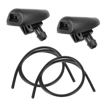 Imagem de A ABSOPRO Kit de bocal de arruela de para-brisa para Fiat Scudo 2007-2025 Bocais de pulverização de para-brisa Limpador Spray Lavadora Jet No.6438V8 2 peças Mangueira de fluido de 1 metro