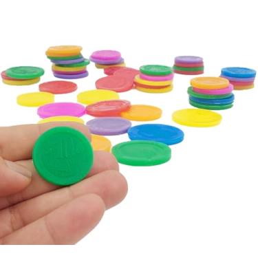 Imagem de Conjunto com 50 Brinquedinhos Mini Brinquedo Plástico Nacional Kit para Lembrancinhas Mimos Prendas Sacolinha Surpresa Festas (50 Moedas Fake)