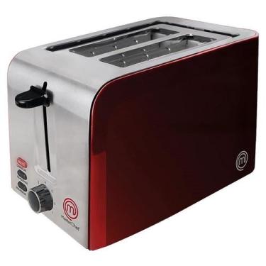 Imagem de Torradeira master chef 730w vermelha 220v 7 niveis de tostagem - CTMD