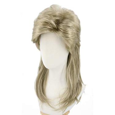 Imagem de Mens Mullet Wig Dirty Blonde 80s Wigs Blond Long Halloween Costumes Wigs