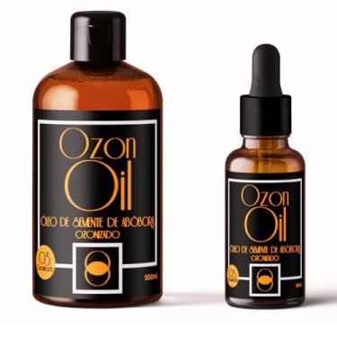 Imagem de Super Combo Óleo de Semente de Abóbora Ozonizado Compre 500ml Leve 50ml Cortesia! 100% Puro Super Concentrado Vidro Âmbar Premium