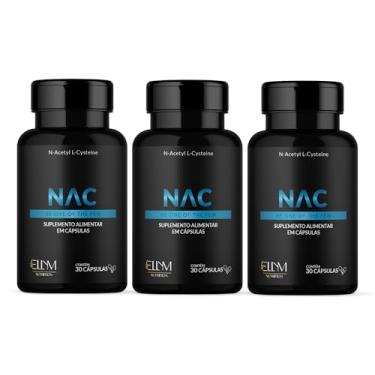 Imagem de NAC 600mg N-Acetilcisteína Ellym Nutrition 30 Cápsulas Antioxidante Precursor da Glutationa (90 Capsulas, Sem sabor)