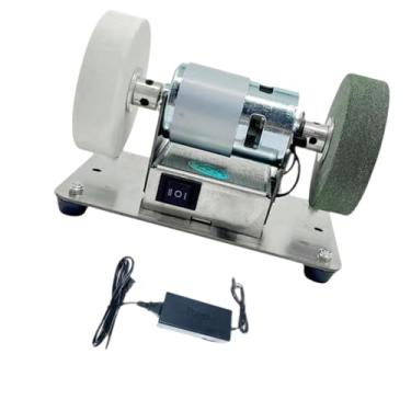 Imagem de Ｂｅｓｇａ Equipamento de lixadeira de correia elétrica pequena máquina de afiar elétrica de baixa ferramenta de ruído mini moedor de cinto para madeira DIY