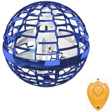 Imagem de Bola Voadora Mágica - Brinquedo Incrível para Crianças e Adultos com Efeitos de OVNI! Mini Drone Spinner Fidget, Divertido e Seguro ao Ar Livre (Azul)