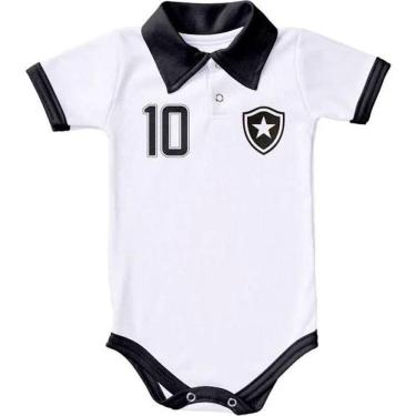 Imagem de Body Pólo Bebê Botafogo Branco Manga Curta - Torcida Baby