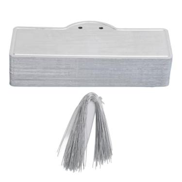 Imagem de Tags de plantas de alumínio Etiquetas de planta de jardim marcador de planta de metal impermeável Durável Uso de estufa interna de estufas para berçários para berçários Orchards