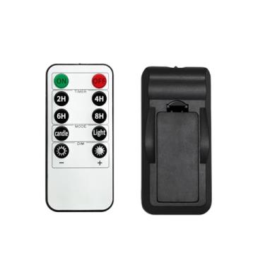 Imagem de Luzes de chá recarregáveis sem chamas com controle remoto (o controle remoto usa pilhas AAA)