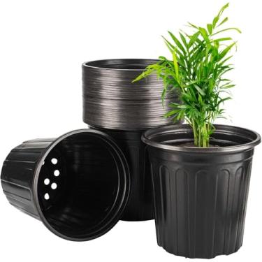 Imagem de LepoHome Pacote Com 12 Vasos Flexíveis De 3 Galões Para Viveiro De Plantas, Vasos De Plástico Macio Para Mudas, Vaso Para Plantio De Sementes, Recipiente Para Plantas De Flores E Suculentas, Mudas P