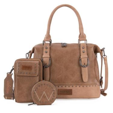 Imagem de Conjunto de bolsas Montana West Wrangler Doctor Bag para mulheres, 3 u