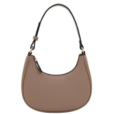 Imagem de Bolsa de ombro FashionPuzzle Small Crescent Taupe para mulheres