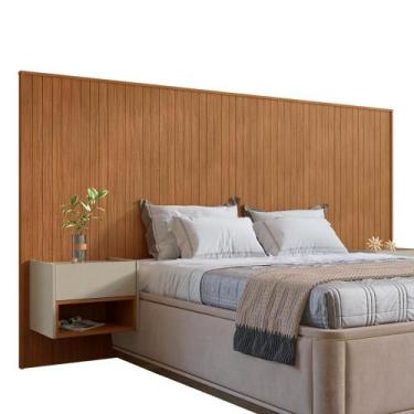 Imagem de Cabeceira Florença Casal e Queen com 2 Mesas de Cabeceira - Loja DoceL