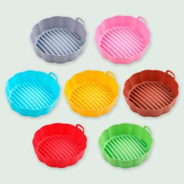 Imagem de KIT 02 Forma Silicone Reutilizavel AirFryer Microondas Forno - SWEET H