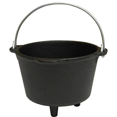 Imagem de King Kooker CI3CFS Panela de ferro fundido pequena temperada com 3 xícaras, OS, multi