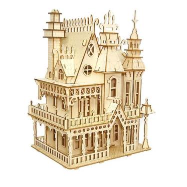 Imagem de Kit de modelos 3D Puzzle House CUTEROOM Fantasy Villa para adultos