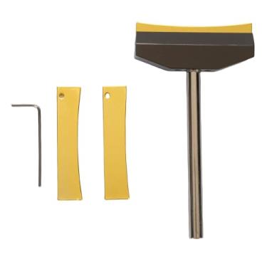 Imagem de Guitarra Elétrica Repair Tool, Luthier Tools Set, Guitar Bass Fret Press Caul Fingerboard Pressionando Tool, 2Pcs Brass Radian Fret Insere Com Chave Hexagonal para Lojas de