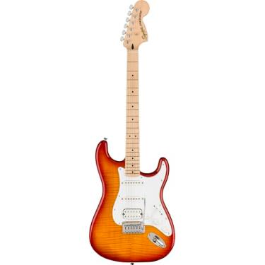 Imagem de Affinity Series Stratocaster FMT HSS, escala de bordo, palheta branca, Sienna Sunburst